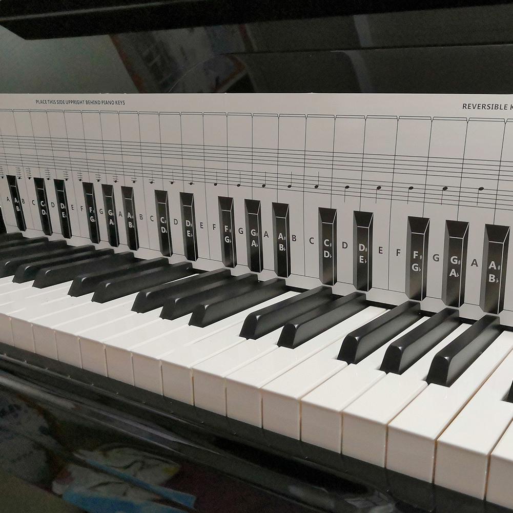 Tableau des touches de Piano, exercice du clavier en papier, Guide du clavier, dessin de contraste, Instrument de musique