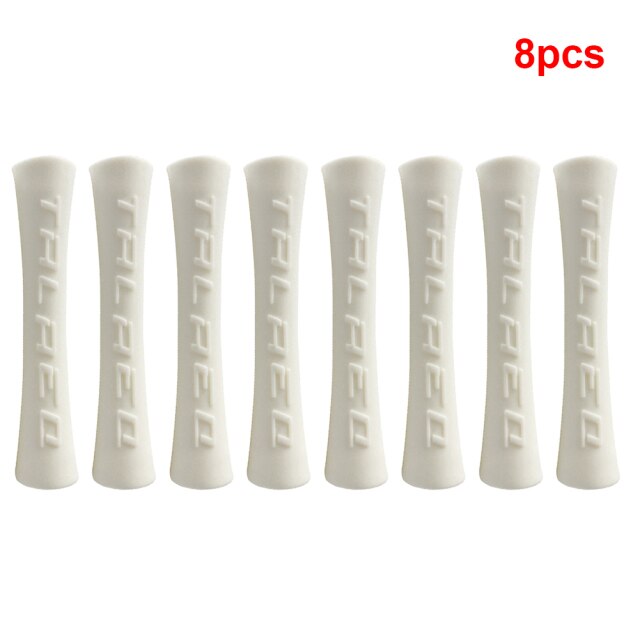 6/8pcs Bicycle Brake Shift Cable Guard Anti-Friction Bike Frame Protector Tubes Protective Cover: 8pcs white