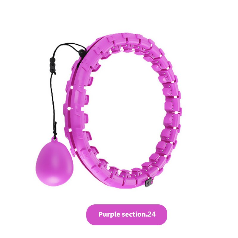 Fitness Sport Hoop Smart Sport Hoop Adjustable Thin Waist Exercise Gym Hoop Fitness Equipment Home Training Lose Weight Tools: Black