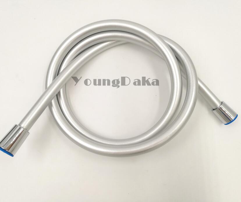 1.5m g1/2 "pvc dårlig dusj eksplosjonssikker rørleggerledning. anti-vri måke / sølv / blå / rosa / grønn fleksible dusjhode slanger: Krom