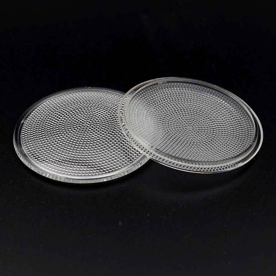 2 stuks Diameter 50mm LED ondergrondse licht Accessoire COB Astigmatische Bead oppervlak PMMA Lens PMMA Plastic Cover 95% Doorlaatbaarheid