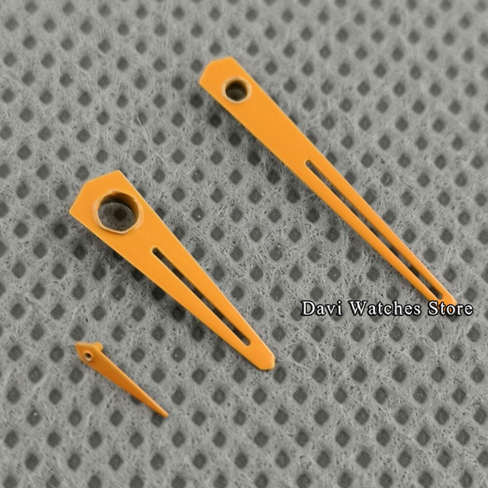 Hoge Zilver/Oranje Horloge Handen Fit Voor Eta 6497 6498 Meeuw ST3600 ST3620 Serie Beweging: B