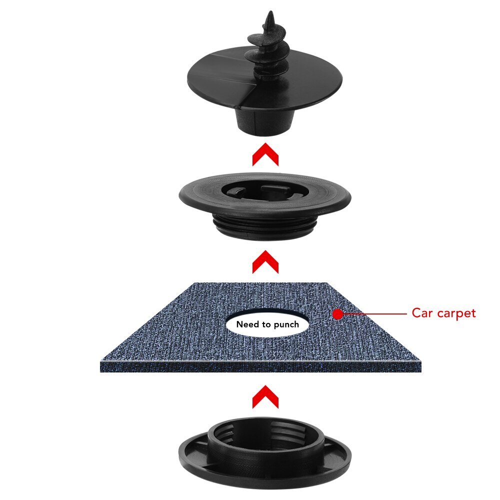 4pcs Universal Car Carpet Floor Mat Clips Fastener Clamps For Nissan X-TRAIL Qashqai Skoda Octavia Renault Clio Ford Focus