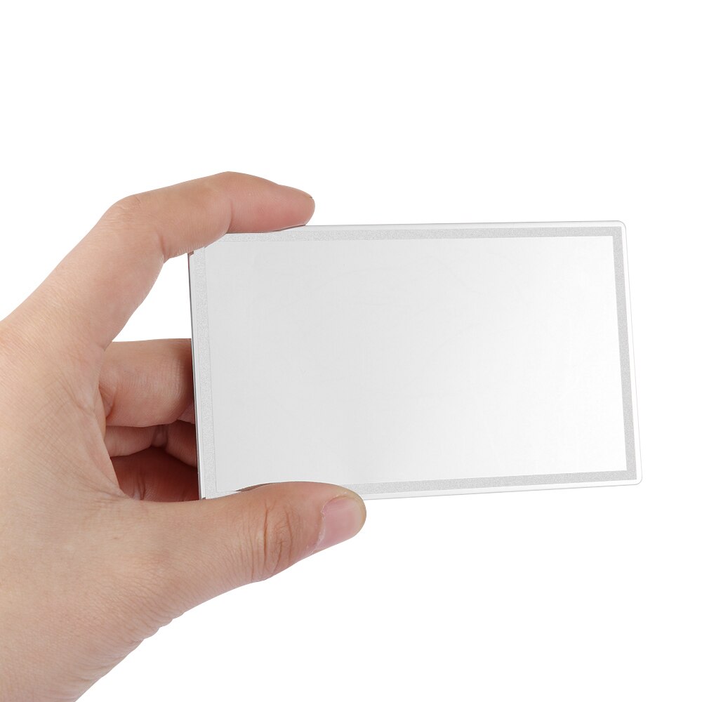 Universal Portable Car Makeup Mirror Stainless Steel Car Interior Mirror Auto Sun-Shading Visor HD Mirrors Car-styling