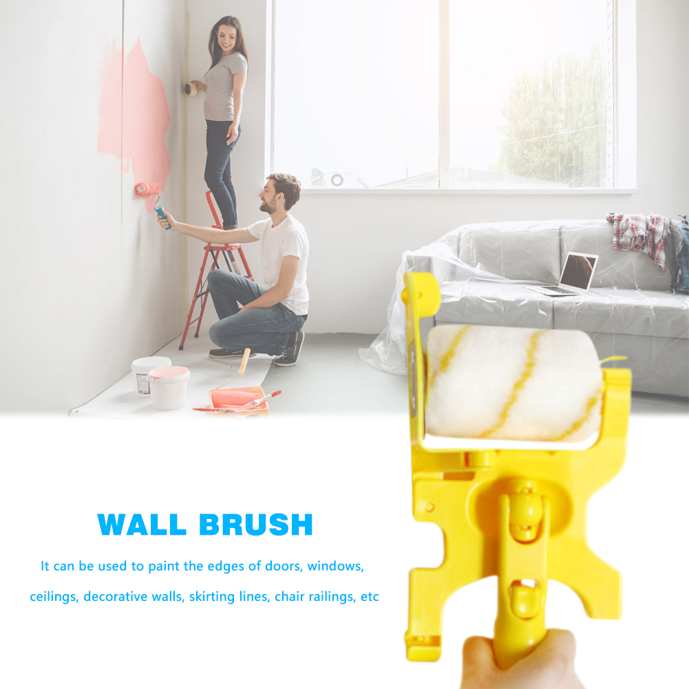 Clean-Cut Verf Edger Roller Muur Plafond Deur Schilderen Borstel Schilderen Gereedschap Draagbare Clean-Cut Borstel Voor Thuis muur Plafonds
