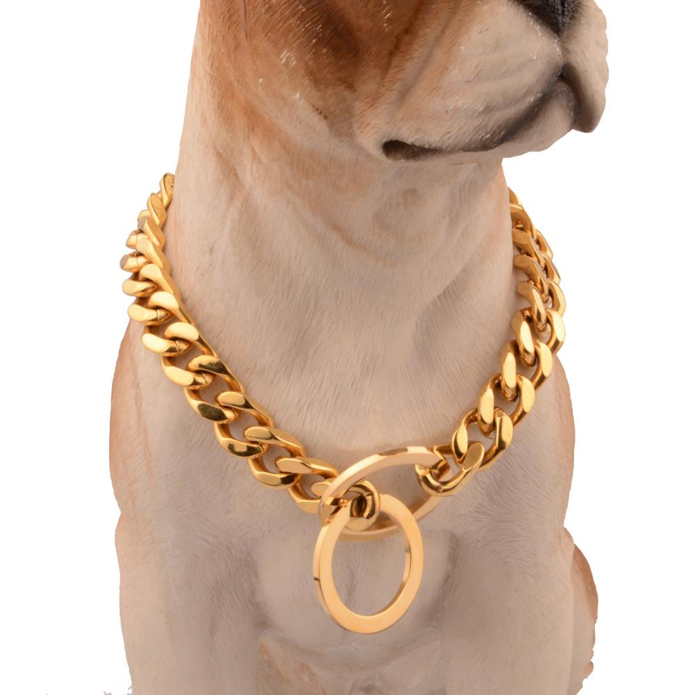 Tiasri Hondenriem Rvs Halsband Verstelbare Huisdier Keten Vier Side Polijsten Retail Dierbenodigdheden