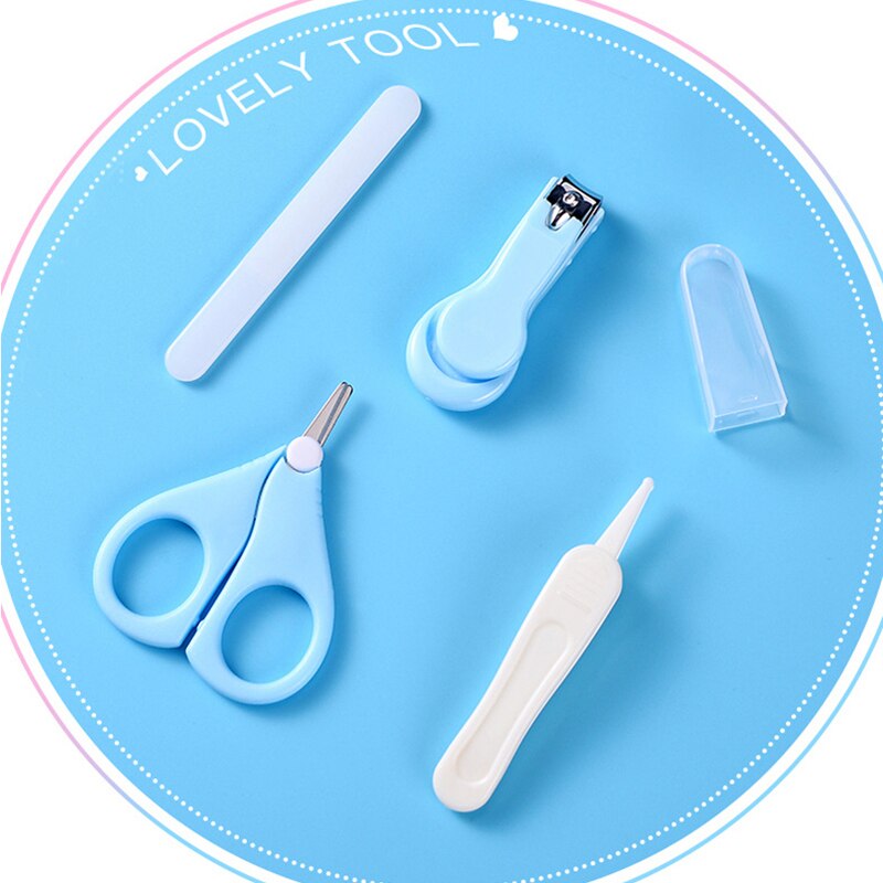 4pcs Baby Healthcare Kits Baby Nail Care Set Infant Finger Trimmer Scissors Nail Baby Cleaning Toils Nail Care