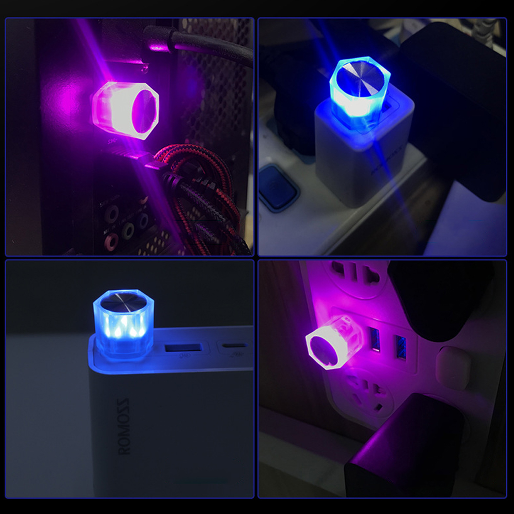 Mini lampe universelle USB Plug and Play pour intérieur de voiture, lumières LED, lampe de lecture automatique, décorations décoratives, escales ambiantes
