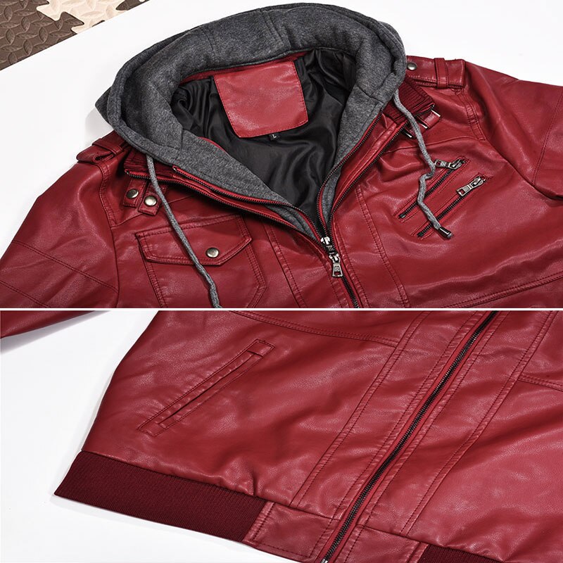 Motorrad Leder Jacke Männer Herbst Winter Leder Jacken Europäischen größe