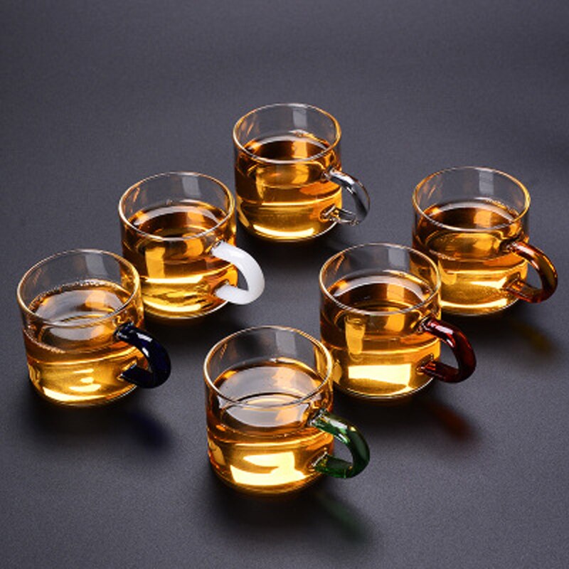 Nordisk stil glas højt borosilikat varmebestandigt glas husholdningsdrik kop mælkekop te kop ølglas  b200111