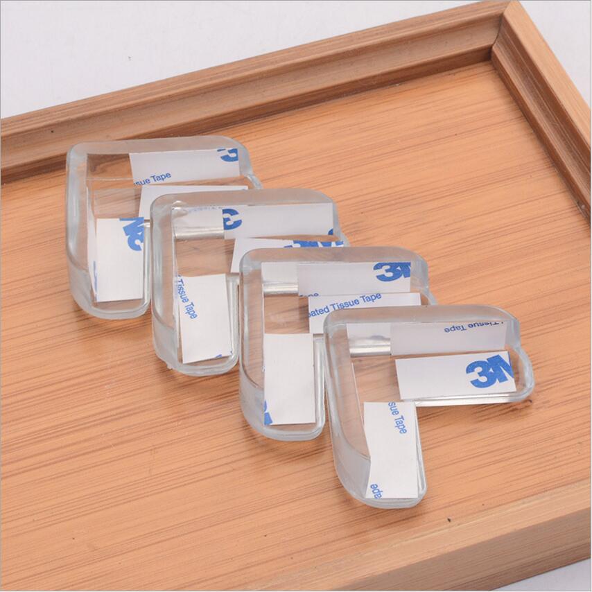 Edge Corner Guards transparent anti-collision angle baby security safety corner baby transparent plastic protective table corner: 4 PC Lot 1