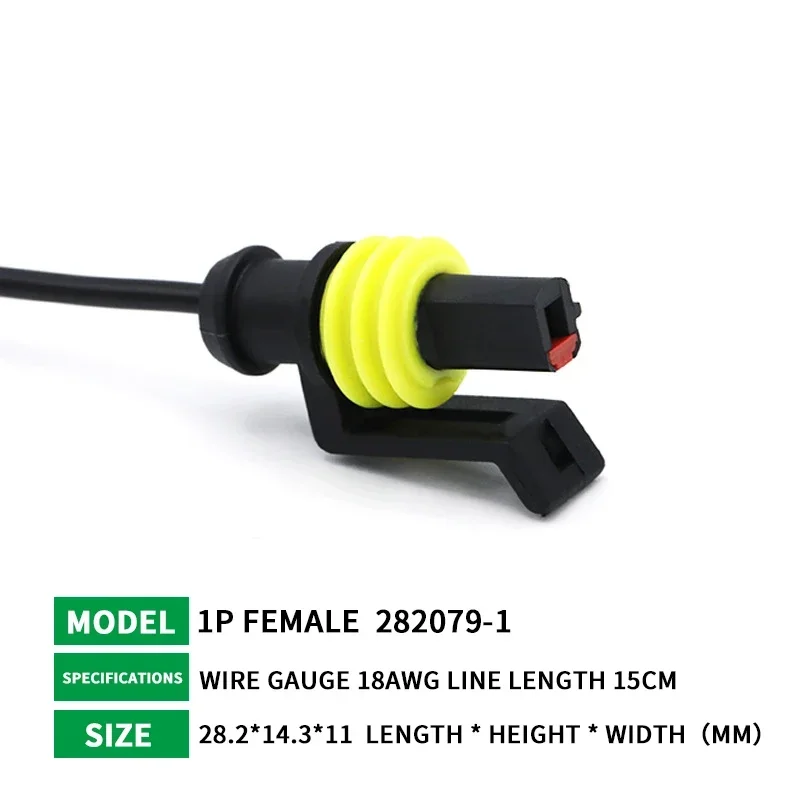 1/2/3/4/5/6 Pin HID Serie Waterdichte Auto Vrachtwagen Connector 15 CM 18AWG Kabel Bedrading Kit 5/20/100 Sets met Plug: Donkergrijs / 10-19 Stks