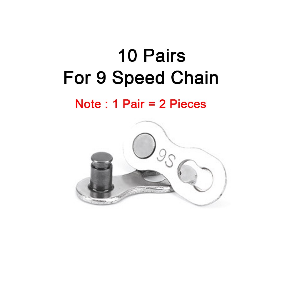 6/7/8/9/10/11 Speed Bicycle Chain Connector Lock Quick Link Master Bicycle Joint Cycling Parts Road Bike Magic Buckle: 20 PCS (9)s Chain
