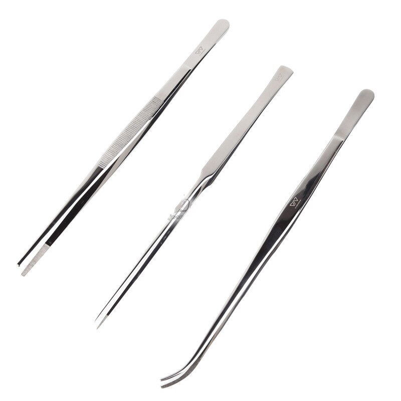 VIV-tijeras para plantas acuáticas de acero inoxidable, pinzas, herramienta de limpieza, ADA