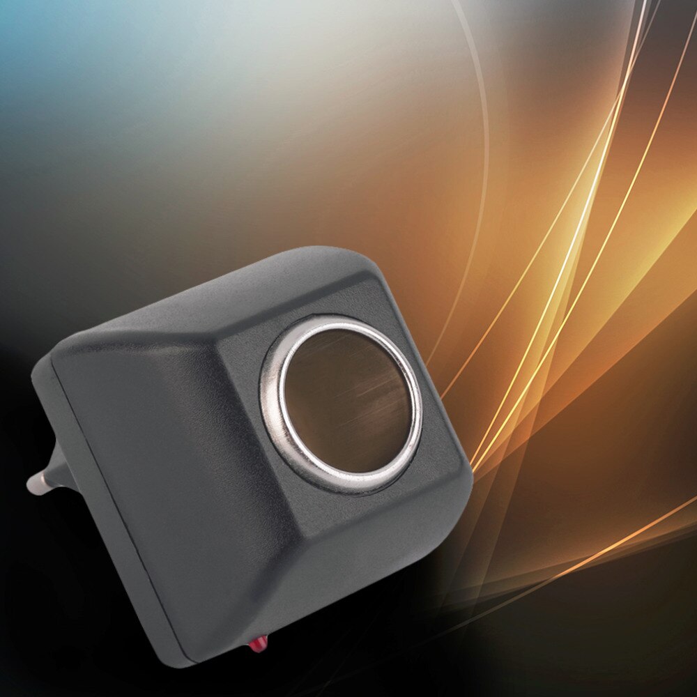 AC adapter with car socket auto charger EU plug 220V AC to 12V DC use for car electronic devices use at home