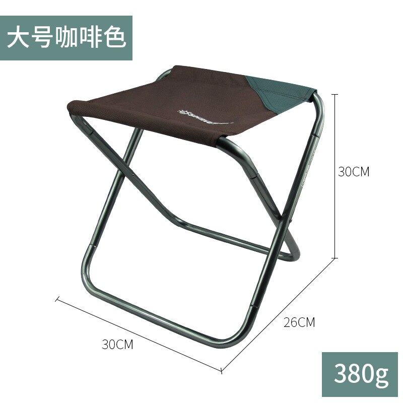 Taburete plegable portátil de aleación de aluminio, para exteriores, tren, Mazar, sillas para acampar y pescar, taburete grande para estudiante, 7075: A