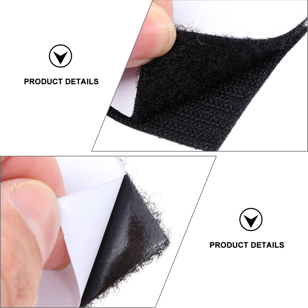 Pairs of Adhesive Square Hook and Loop Tape Heavy Duty Adhesive Square Strap
