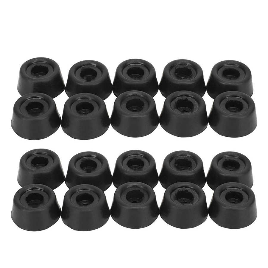 20PCS Pool Cue Protective Sleeves Rubber Bottom Support Pool Cue Tail Protective Sleeve Billiard Accessories