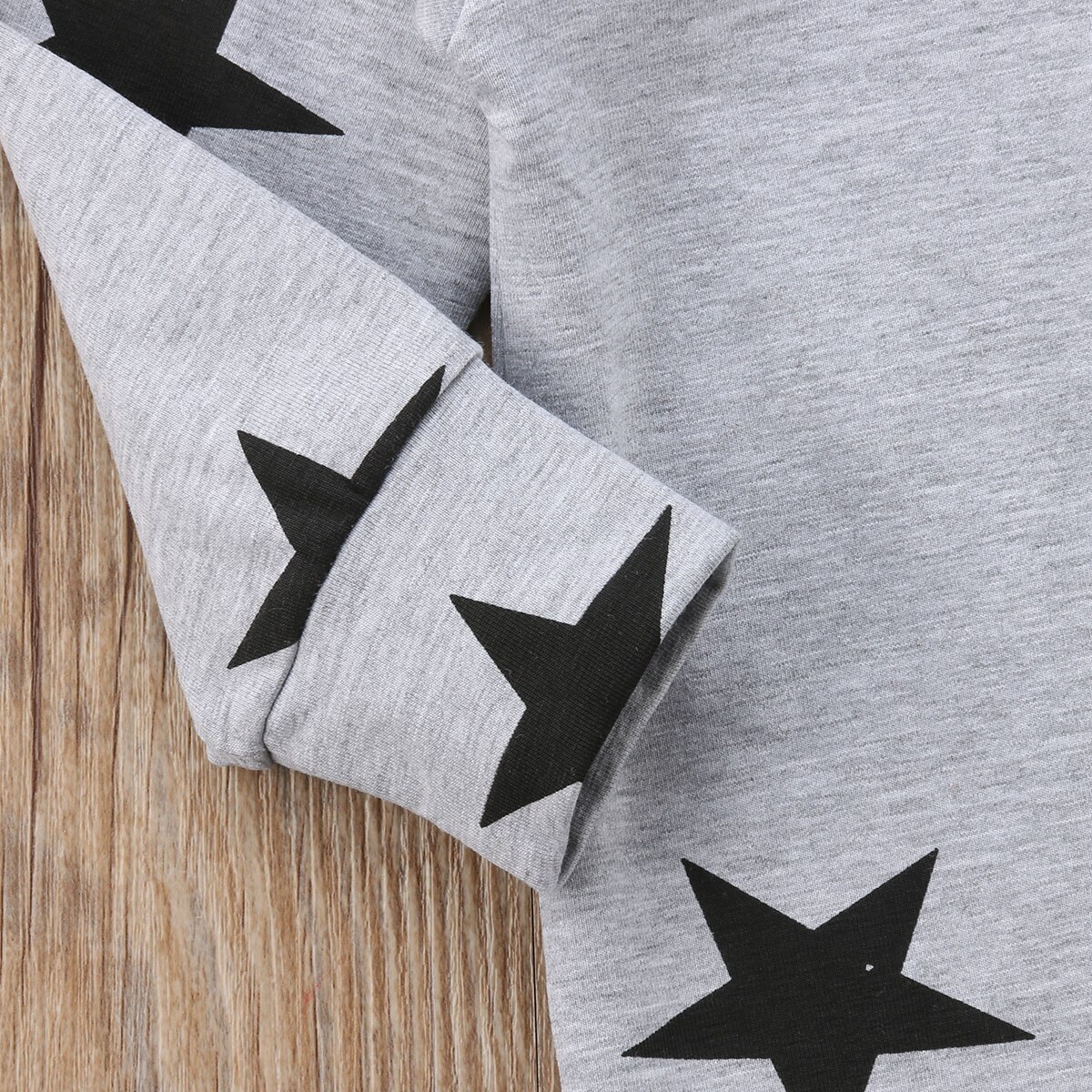 Brand Autumn Winter Toddler Baby Girl Boy Warm Romper Longsleeve Hooded Zipper Star Grey Jumpsuit Playsuit Outfit 0-24M