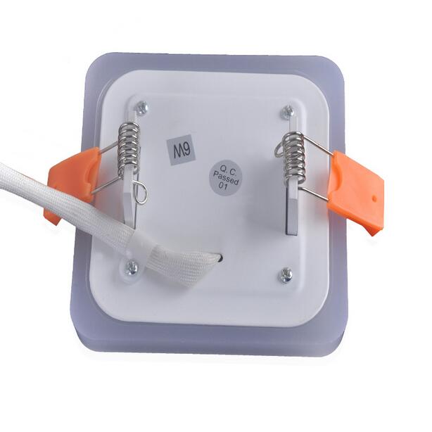 6 W 9 W 16 W 24 W Blauw + Wit Ronde/Vierkante Geen Cut Dubbele Kleur LED Panel licht Opbouw Downlight Led plafondlamp