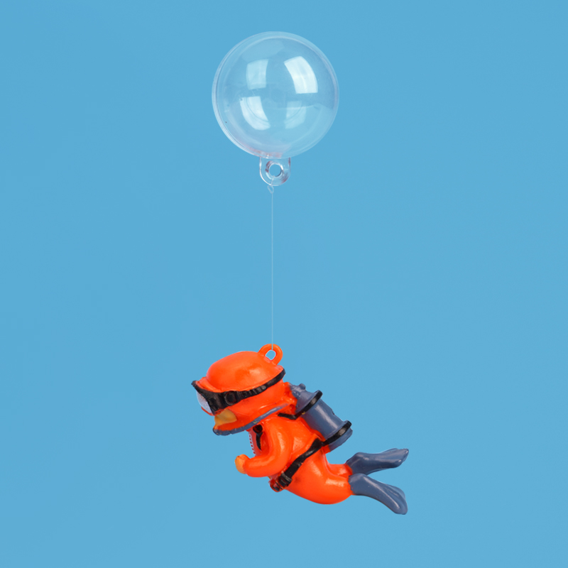 Fish Tank Decorations Mini Cartoon Ornaments Floating Diver Aquarium Ornaments Small Floating Ball Aquarium Accessories: black