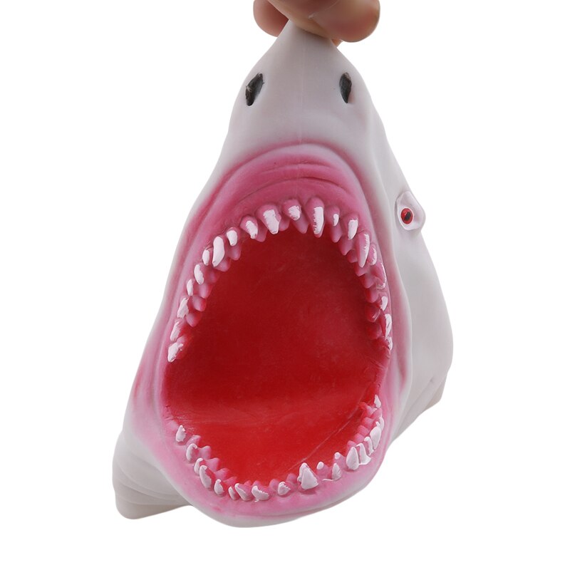 Hai Handpuppe Für Geschichten ungiftig Weichen Silikon Ebene Kopf Handpuppe Realistische Hai Modell Abbildung Spielzeug Für freundlicher