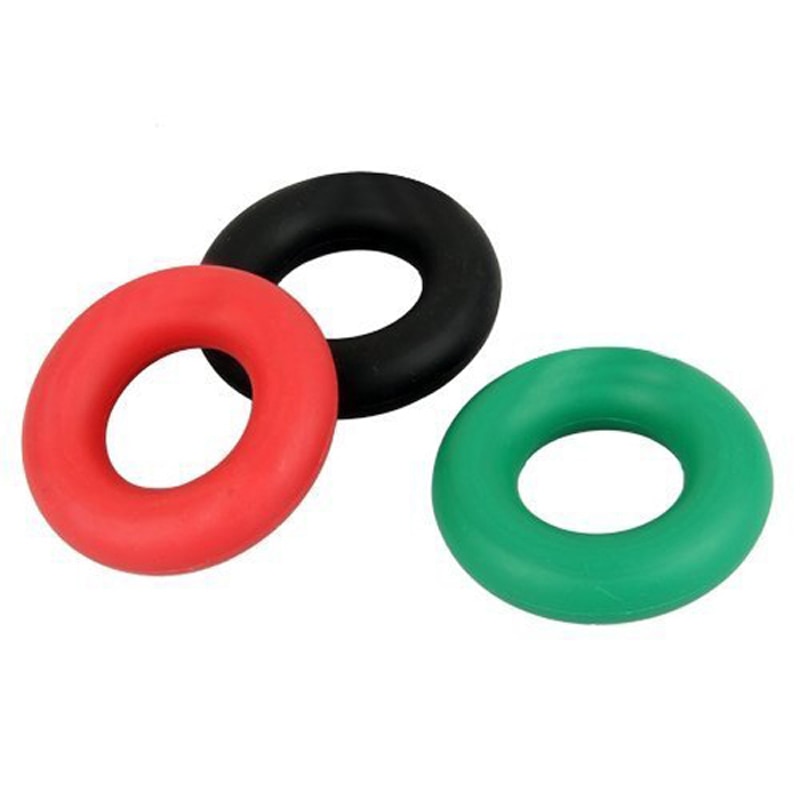 Rubberen ring voor hand-en onderarmsterkte, 3 kleuren, 40,50lb, 8cm