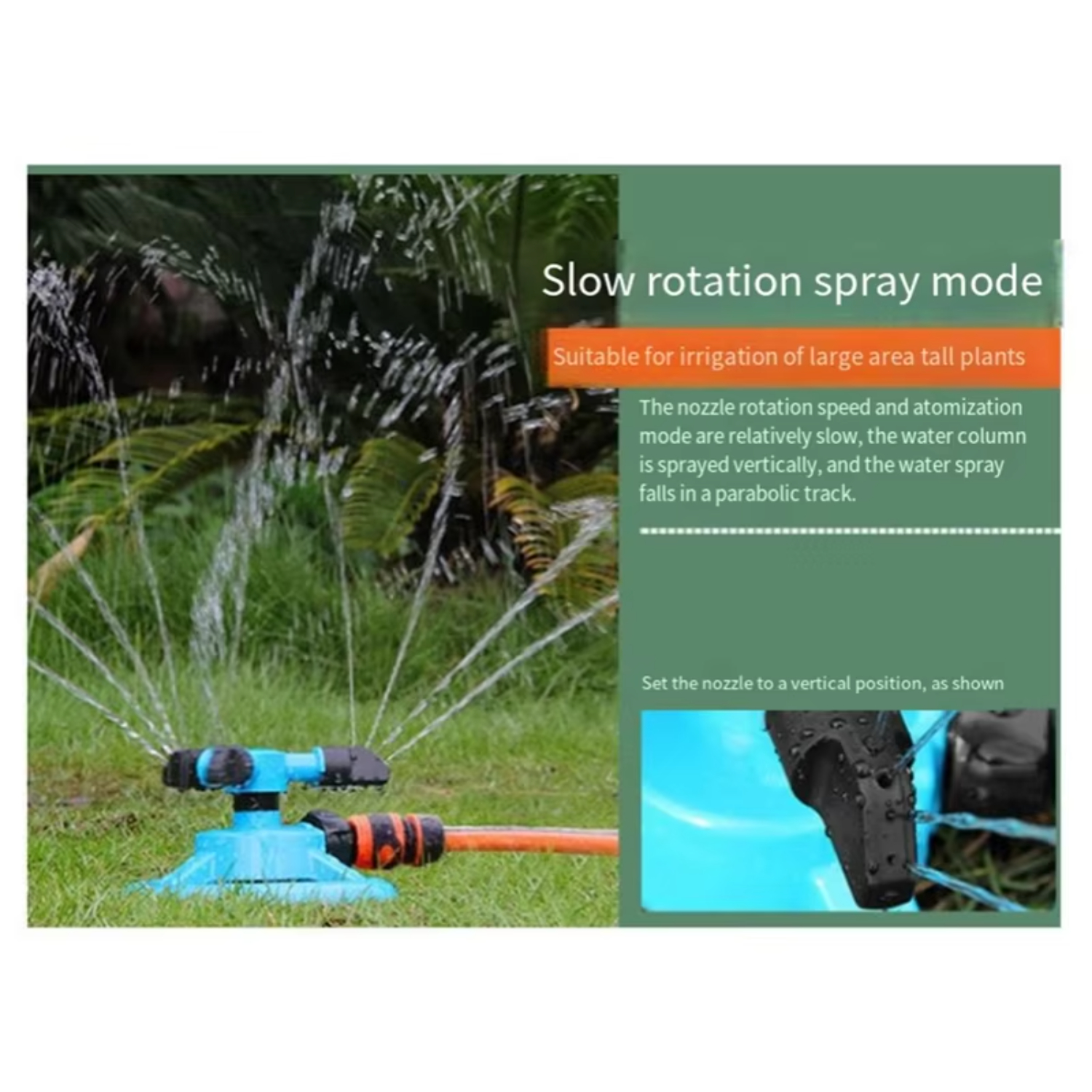 Automatic Sprinkler Degree Automatic Rotating Sprinkler Lawn Garden Irrigation Equipment Rotating Sprinkler Gardening supplies