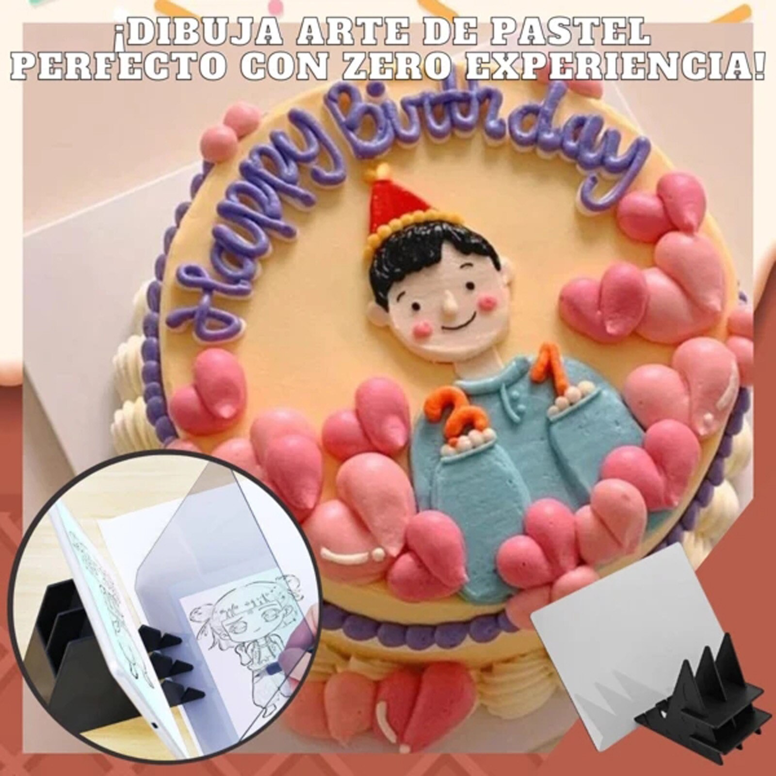 Projecteur de Dessert optique "traçage bricolage, DIY, copie, peinture, tableau de traçage pour enfants, , représentation de motifs de gâteaux