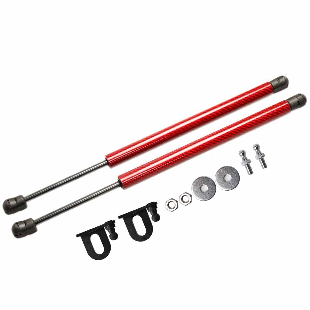 for Nissan Altima (L34) for for Nissan Teana L34 2x Front Hood Bonnet Modify Gas Struts Lift Support Shock Damper: red carbon fiber