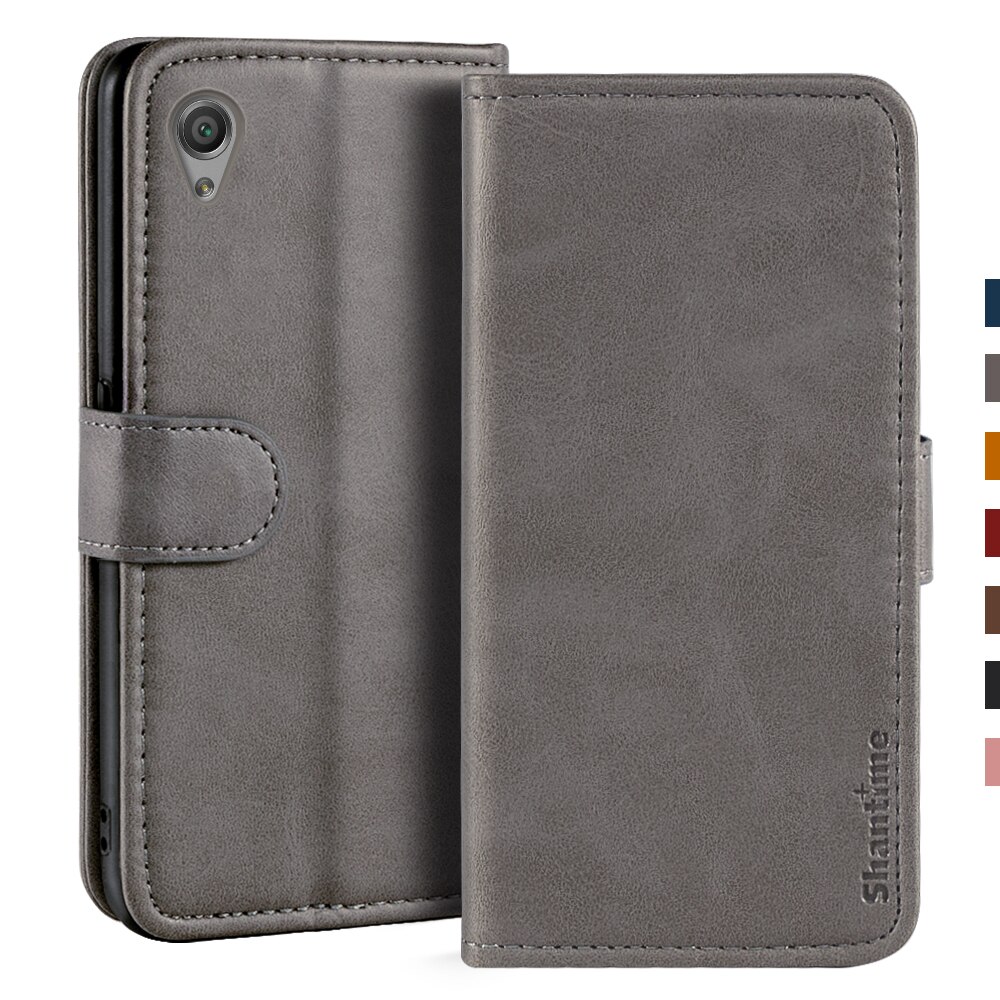 Case For Sony Xperia X F5121 Case Magnetic Wallet Leather Cover For Sony Xperia X Dual F5122 Stand Coque Phone Cases: Xperia X Dual F5122 / Gray
