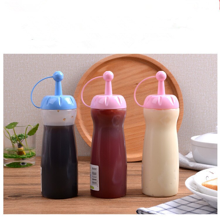 1PC Squeeze Bottle Condiment Dispenser Ketchup Mustard Sauce Vinegar LF 120