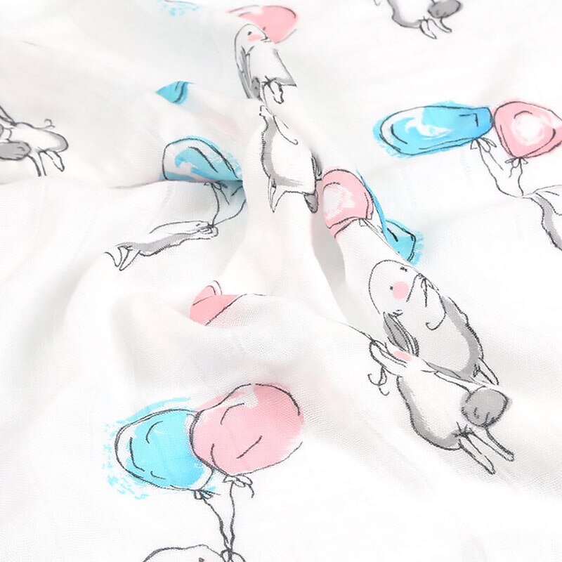 Andningsbara babyfiltar bambufibertyg muslingaze handduk supermjuka filtar för nyfödda sommarwrap 120*120cm