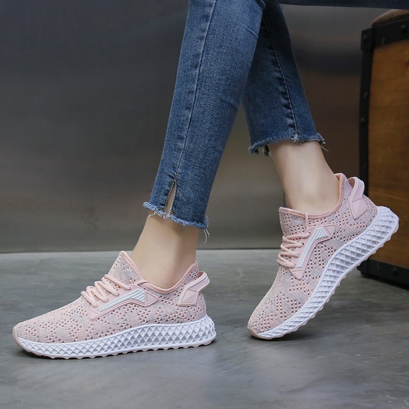 Dames hardloopschoenen zomer ademende studenten gym sportschoenen dames fitness stabiliteit sportschoenen joggingschoenen