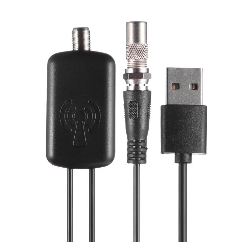 High Gain Low Noise HDTV Antenna Amplifier Signal Booster Antenna Adapter USB 25dBi Indoor Mini Digital TV Aerial