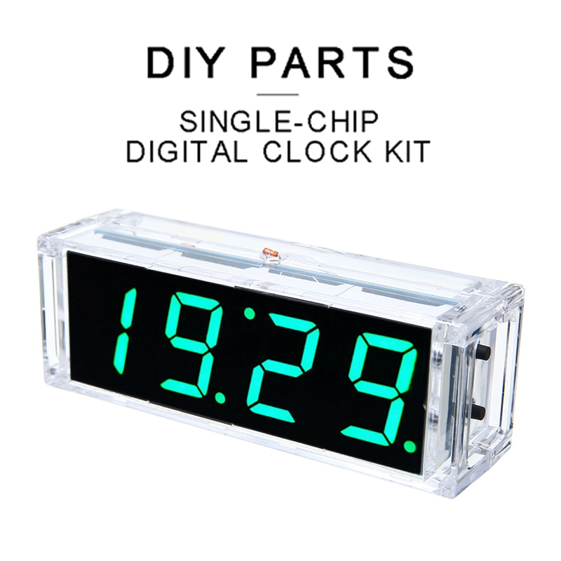 1pc Digital Tube Time Temperatiure Date Display Clock Portable Diy Dlectronic Clocks Kit