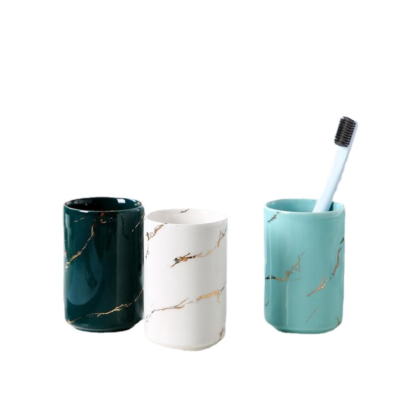 Toothbrush cup Couple gargle cup Wedding decorations Ceramic bathroom accessories Valentine's Day Family Hotel Supplies