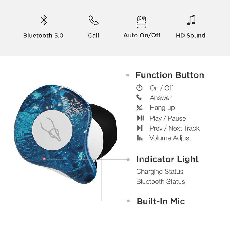Sabbat  x12 pro draadloze waterdichte oordopjes oordopjes bluetooth headset sport hifi hoofdtelefoon handsfree met opladen