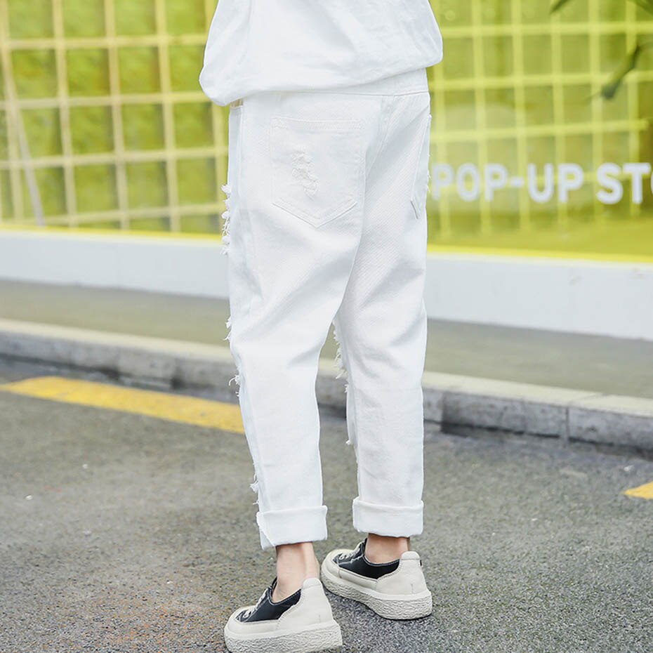 Jean pour filles trou enfants déchiré jean pour filles printemps automne jean enfants Style décontracté enfants jean vêtements