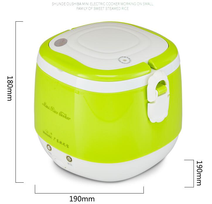 Onezili 3 kopper mini riskoker varmere risgrøtsuppe liten riskoker husholdning elektrisk riskoker matte dampkoker