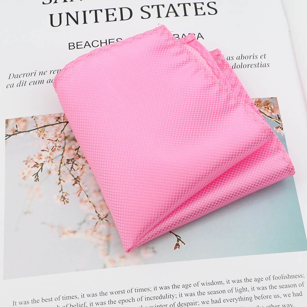 Effen Kleur Zakdoek High Pocket Vierkante Vintage Polyester Mannen Handdoek Hanky Voor Business Party Pak Accessoires