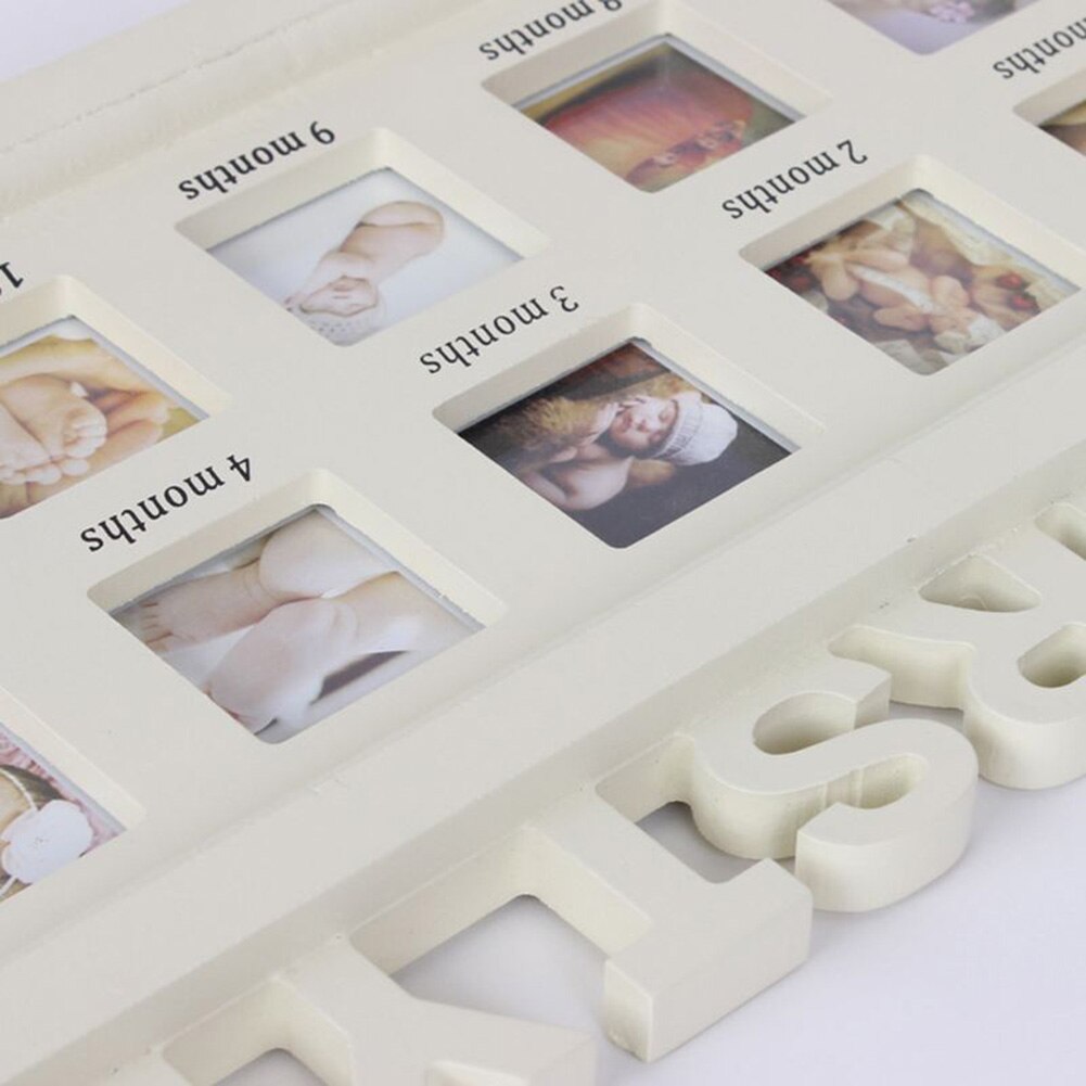 DIY 0-12 Month Baby Pictures Display Photo Frame Souvenir Growing Memory Display Plastic Photo Frame