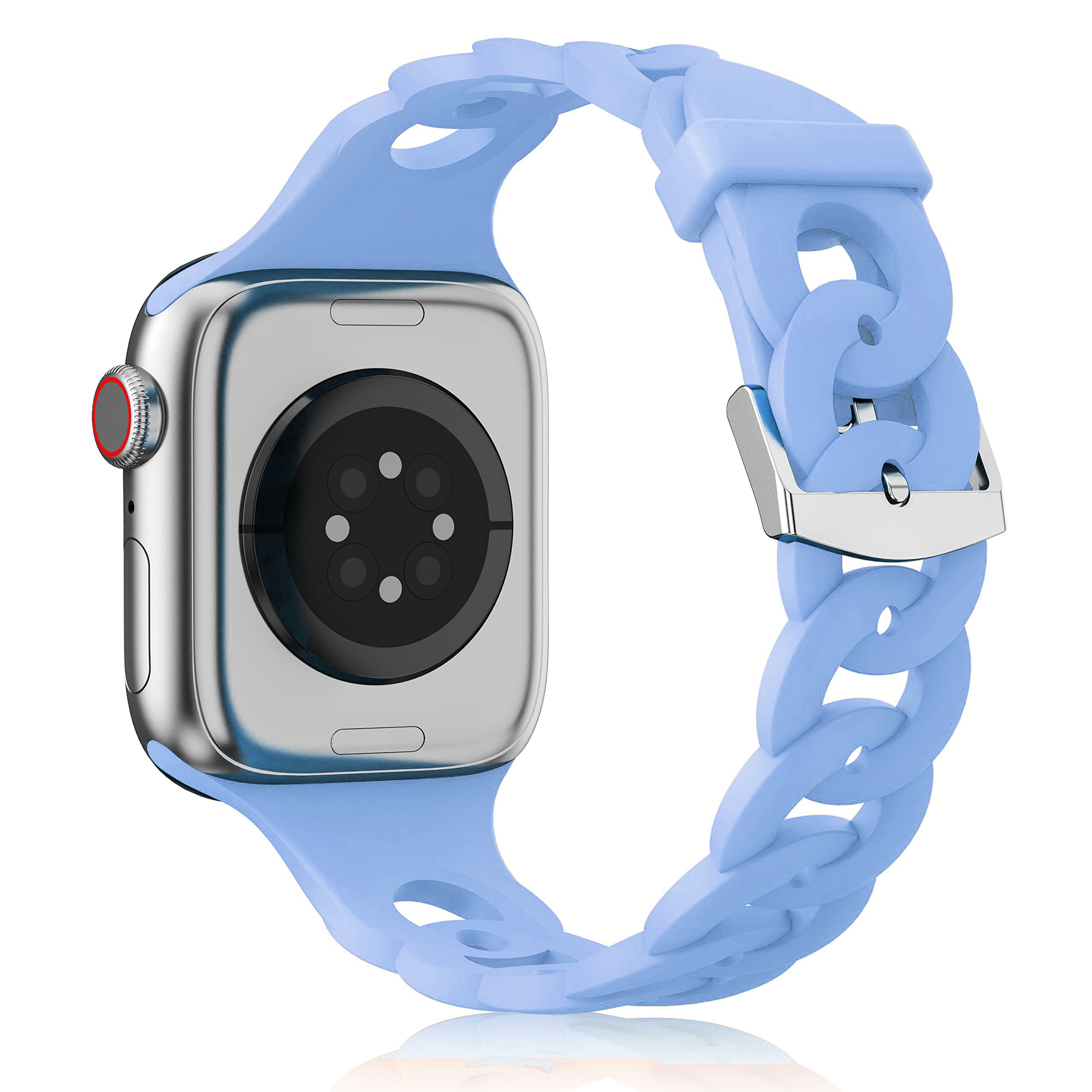 Correa de silicona para Apple watch Ultra 2, banda de 44mm, 40mm, 45mm, 41mm, 42mm, 38mm, 49mm, accesorios para pulsera iWatch series 9, 8, 7, 6, 5, 4 SE