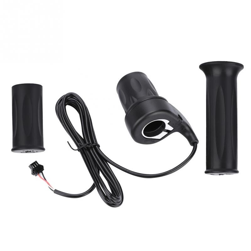 Universele Elektrische Fiets Snelheid Gashendel Plastic E-Bike Gashendel Rechts Gas Grip + Links Normale Grip 22.5mm Stuur