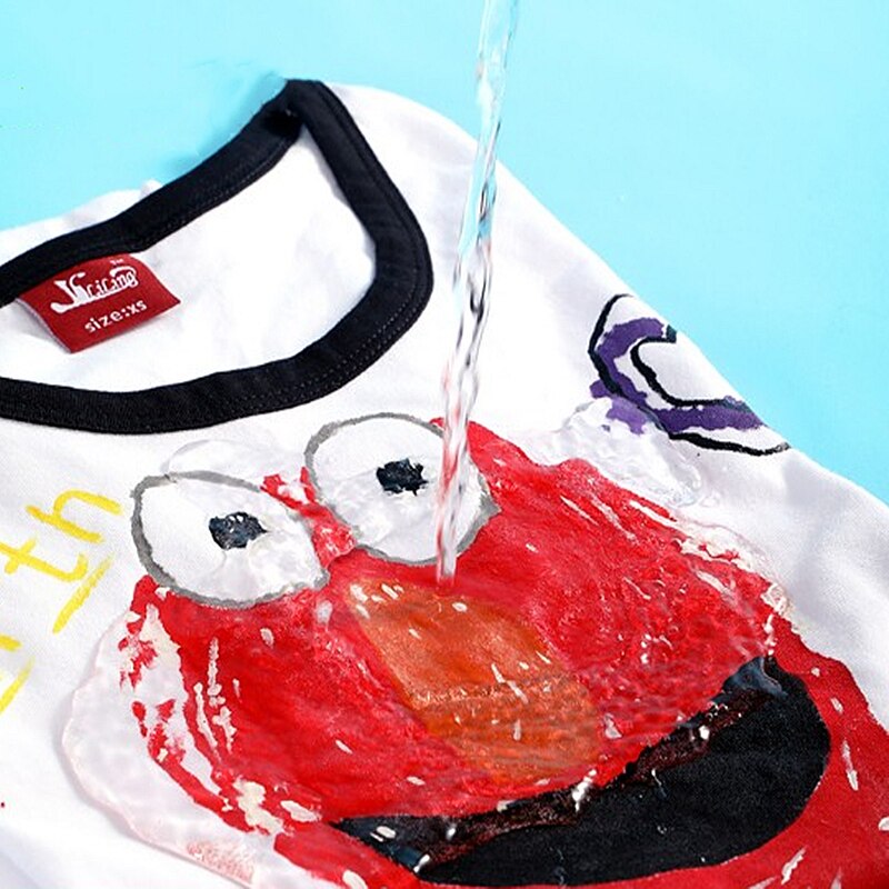 Pintura con fibra textil, ropa para pintar a mano, zapatos, camiseta, tela teñida de lona, pintura acrílica artesanal, impermeable, no se decolora