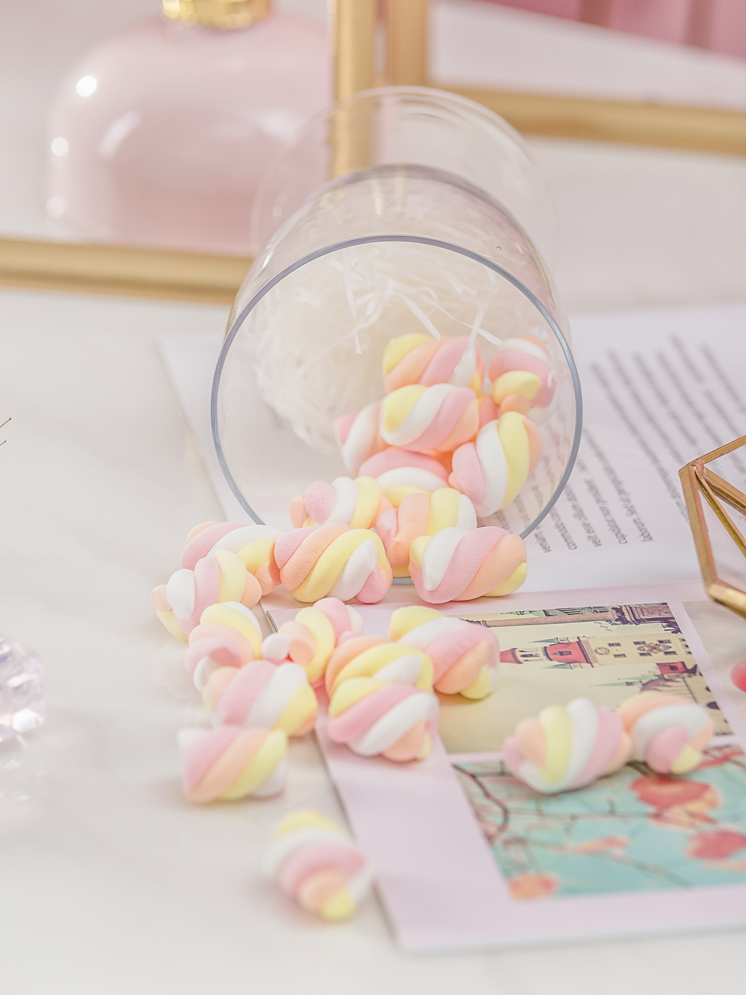 10Pcs Bruiloft Dessert Tafel Simulatie Marshmallow Model Hotel Restaurant Snoep Sieraden Raamdecoratie Schieten Props