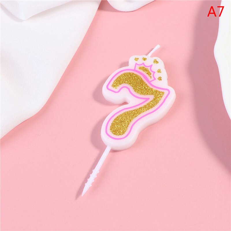 0-9 Nummer Verjaardag Kroon Kaarsen Leeftijd 0-9 Kind Verjaardag Feestartikelen Kaars Decoratie Cake Kaarsen: 7