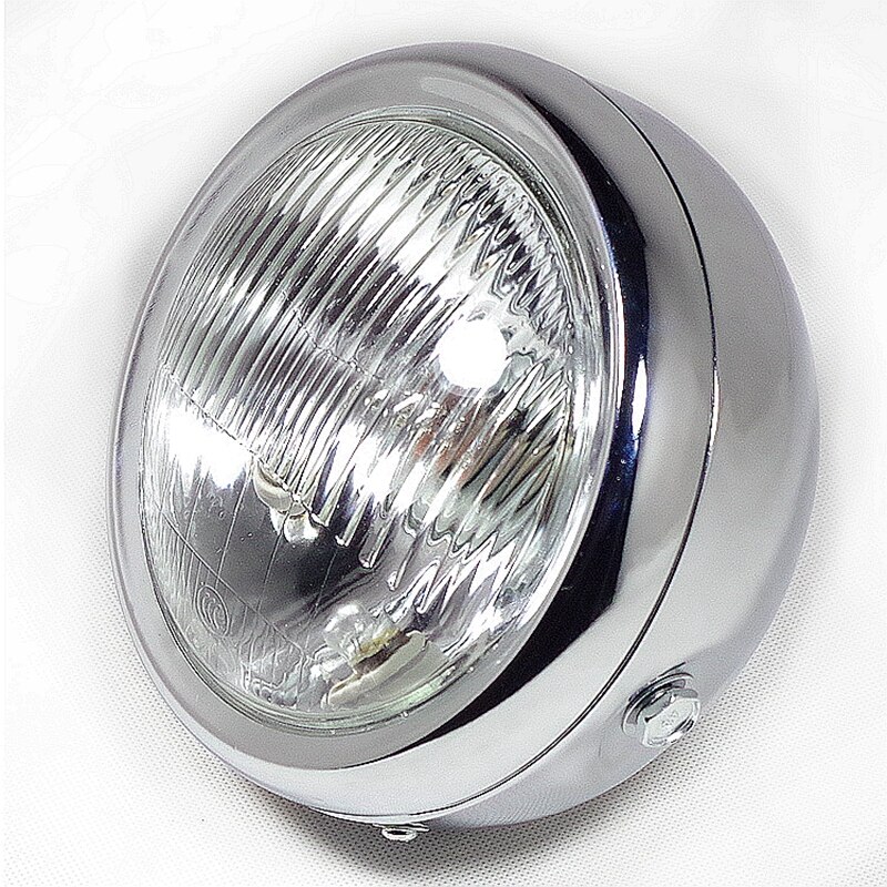 for Suzuki motorcycle parts GN125 headlight assembly 125cc front lighting 1994-2001 round metal headlights