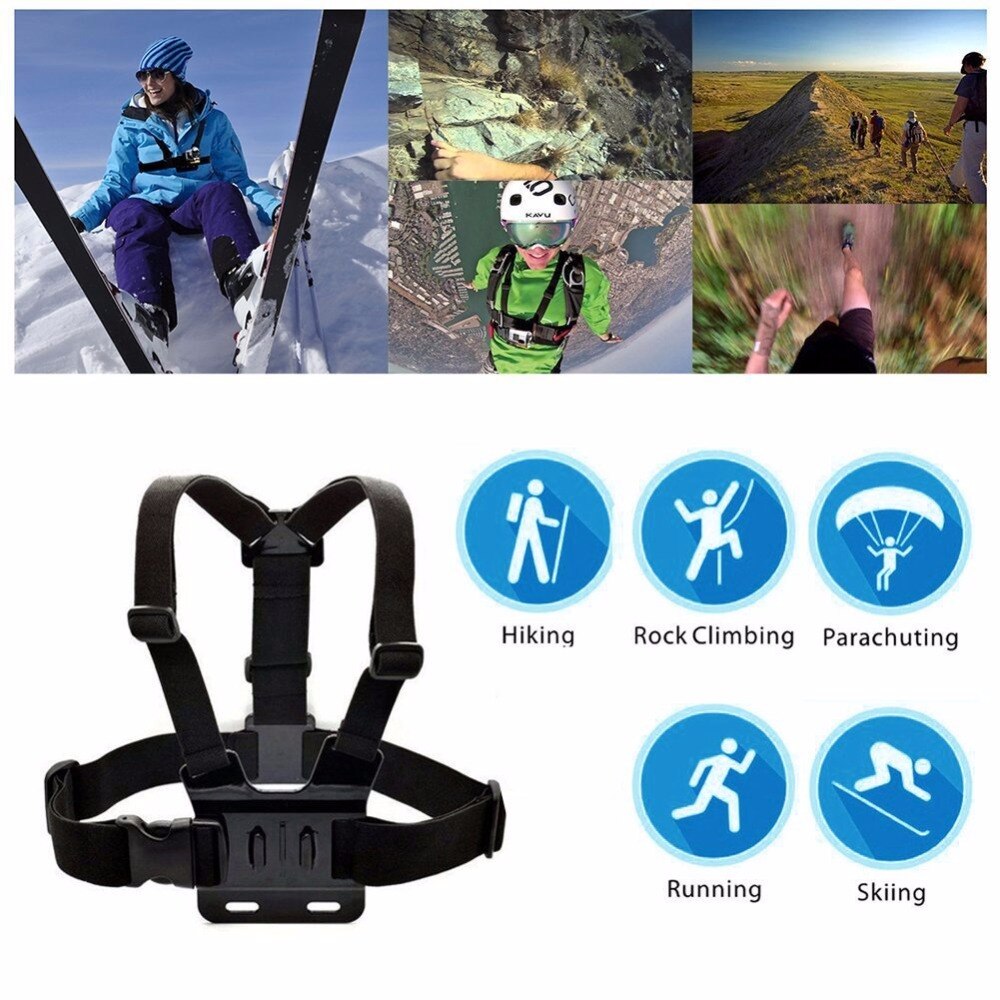 Adjustable Chest Body Harness Accessories Belt Strap Mount For Gopro Hero 5 Support All Action Sports Camera VeFly sport