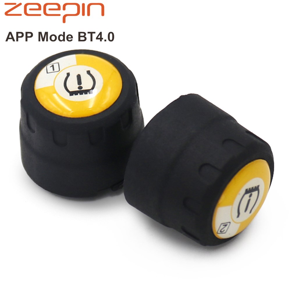 2PCS V100B TPMS External Sensors Motorcycle APP Mode Bluetooth Tire Pressure Monitoring System Battery Life 3 - 5 Years